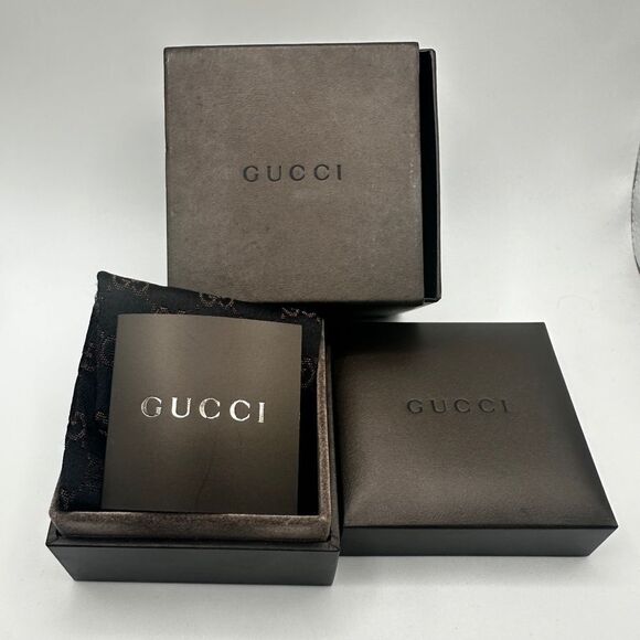 Authentic 7" Gucci Sterling Silver toggle bracelet w/ original dust bag and box! - Picture 14 of 16